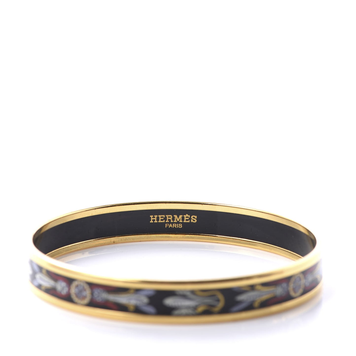 Enamel Printed Narrow Dreamcatchers Bracelet 70 Black