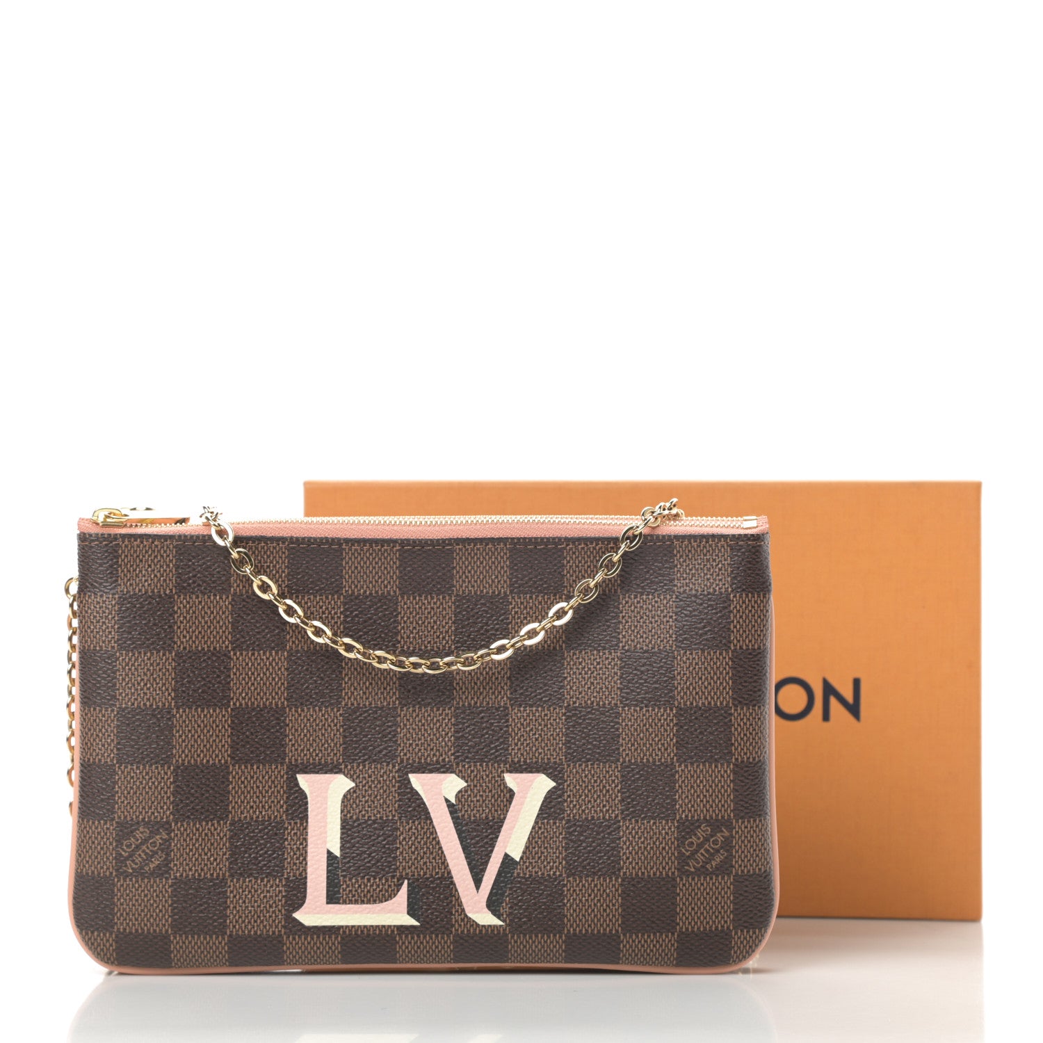 Louis Vuitton Damier Ebene Double Zip Pochette 12 of 12