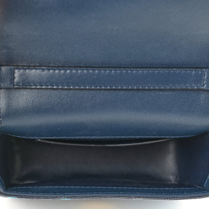 Givenchy x Chito Graffiti Effect Canvas Leather Small 4G Shoulder Bag Steel Blue 5 of 9