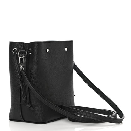 Louis Vuitton Calfskin Nano Lockme Bucket Black 2 of 8