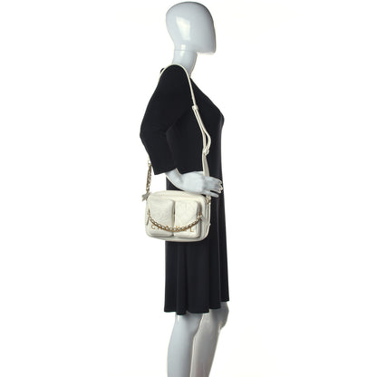 Chanel Calfskin Quilted Small Camera Case White 2 of 9