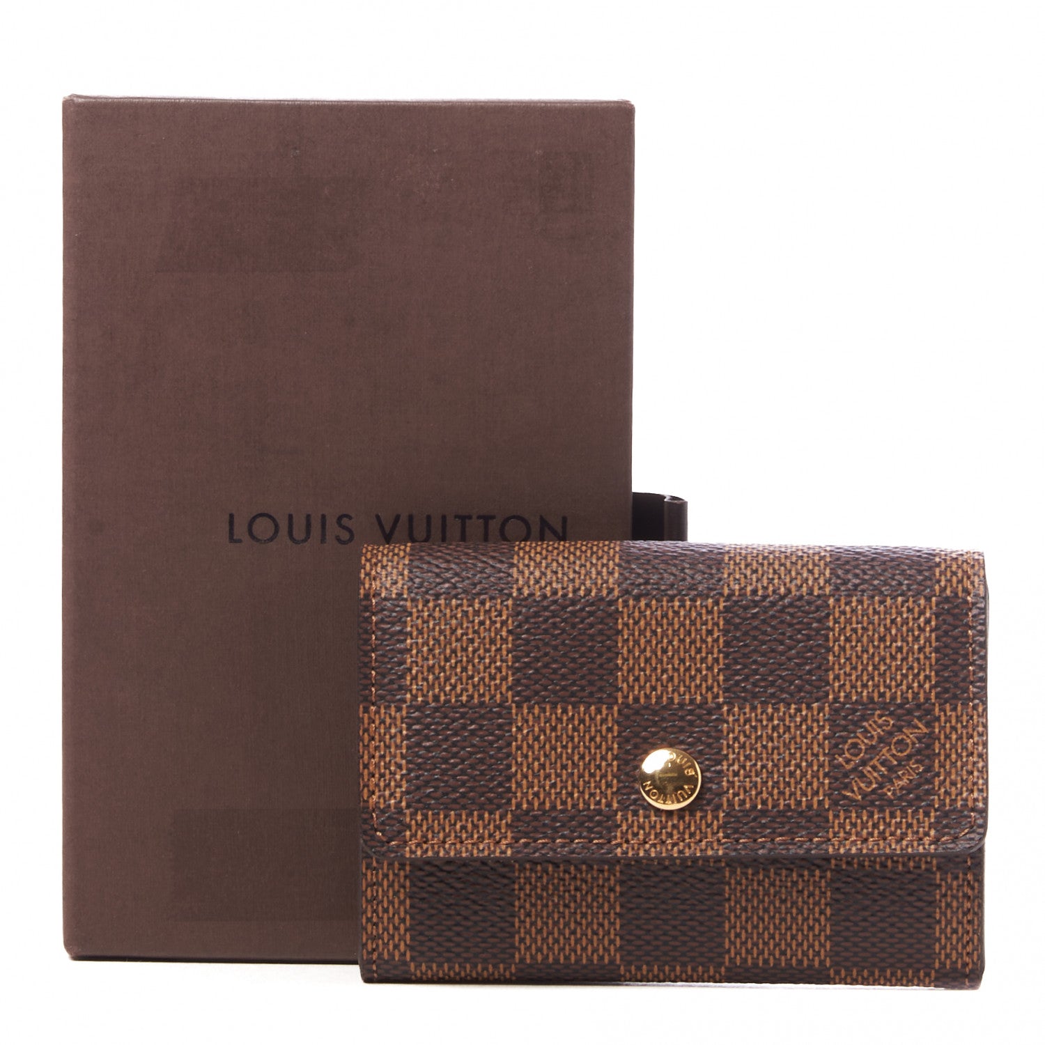 Louis Vuitton Damier Ebene Porte-Monnaie Plat Coin Purse 8 of 8