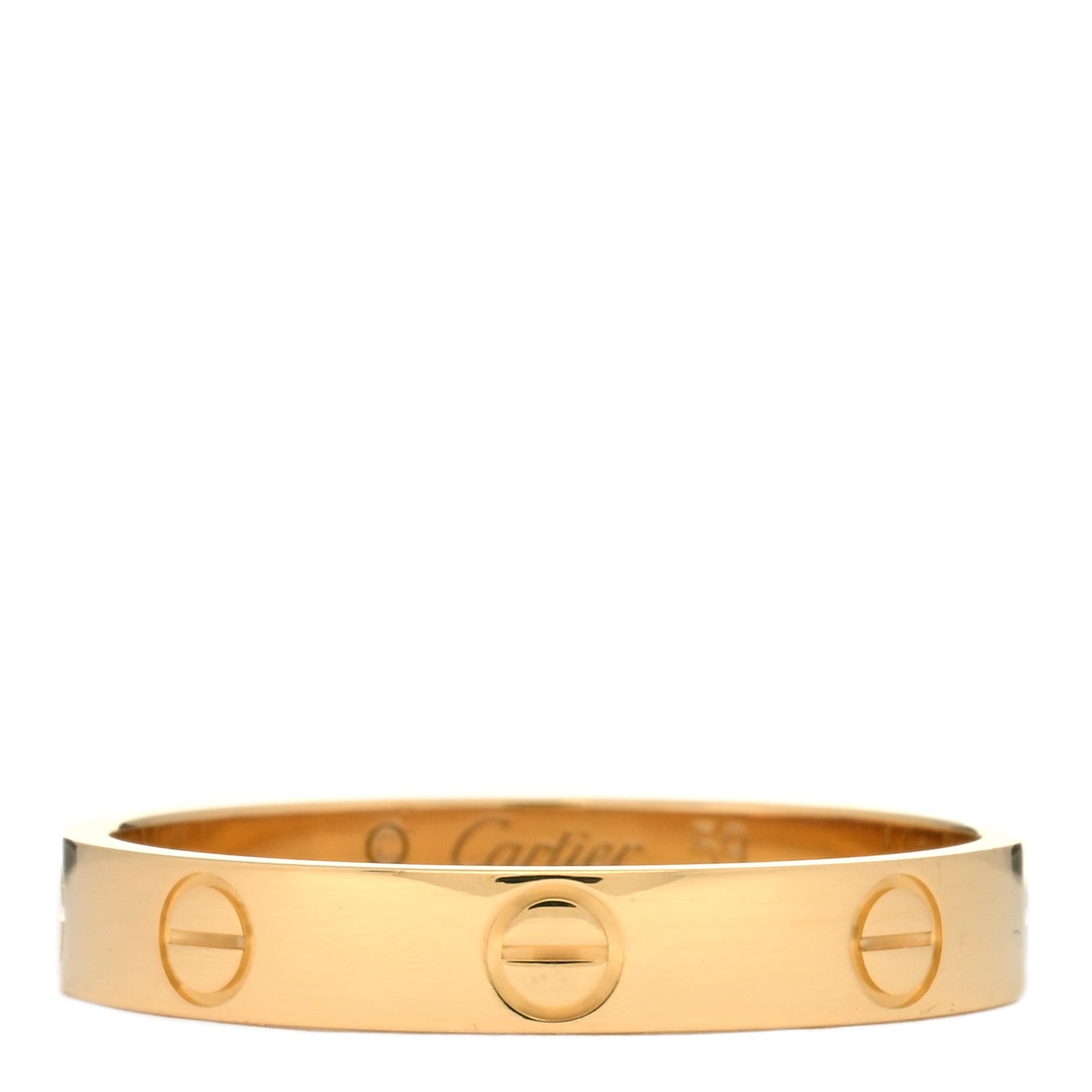 18K Yellow Gold 3.5mm LOVE Wedding Band Ring 59 8.75