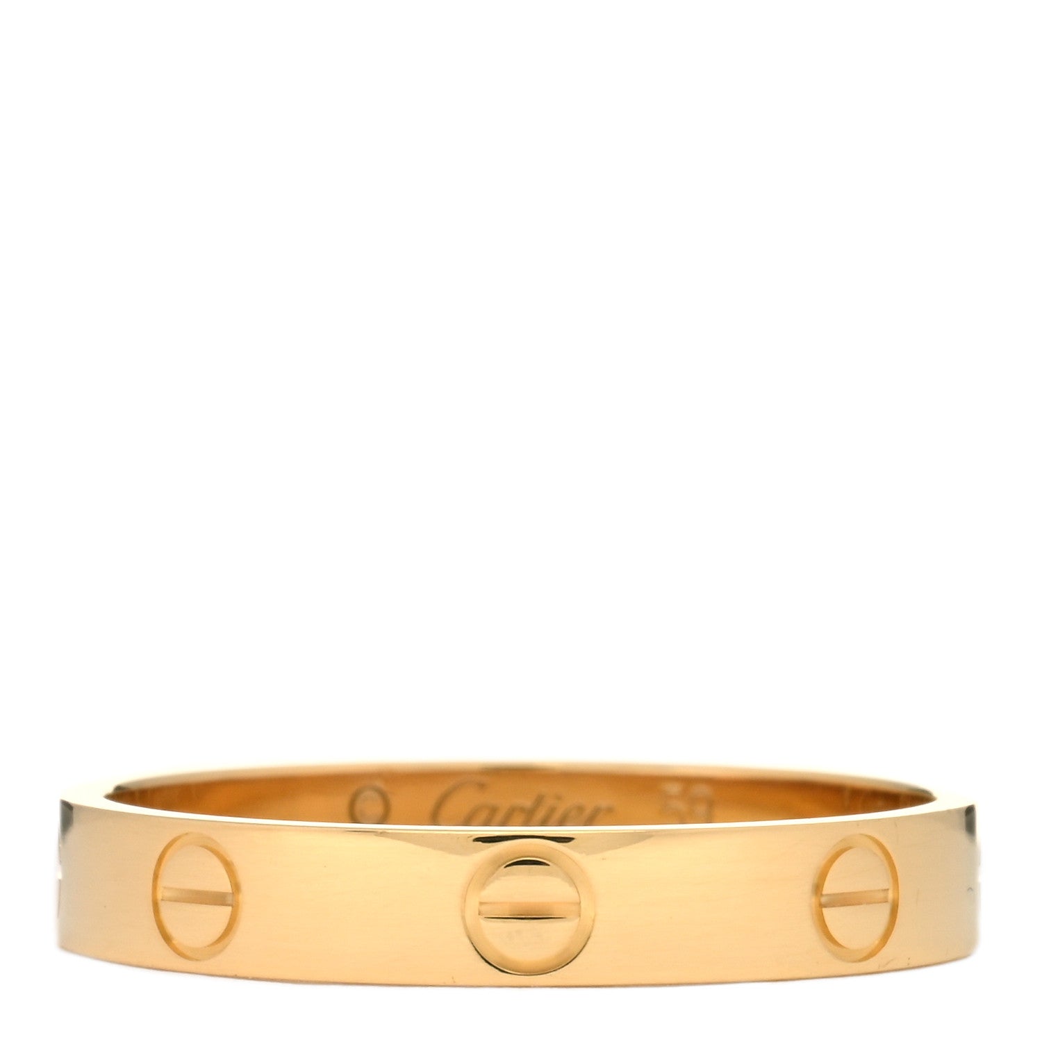 Cartier 18K Yellow Gold 3.5mm LOVE Wedding Band Ring 59 8.75 1 of 5
