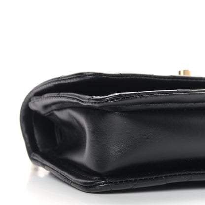 Chanel Shiny Lambskin Quilted Mini Flap Black 8 of 10