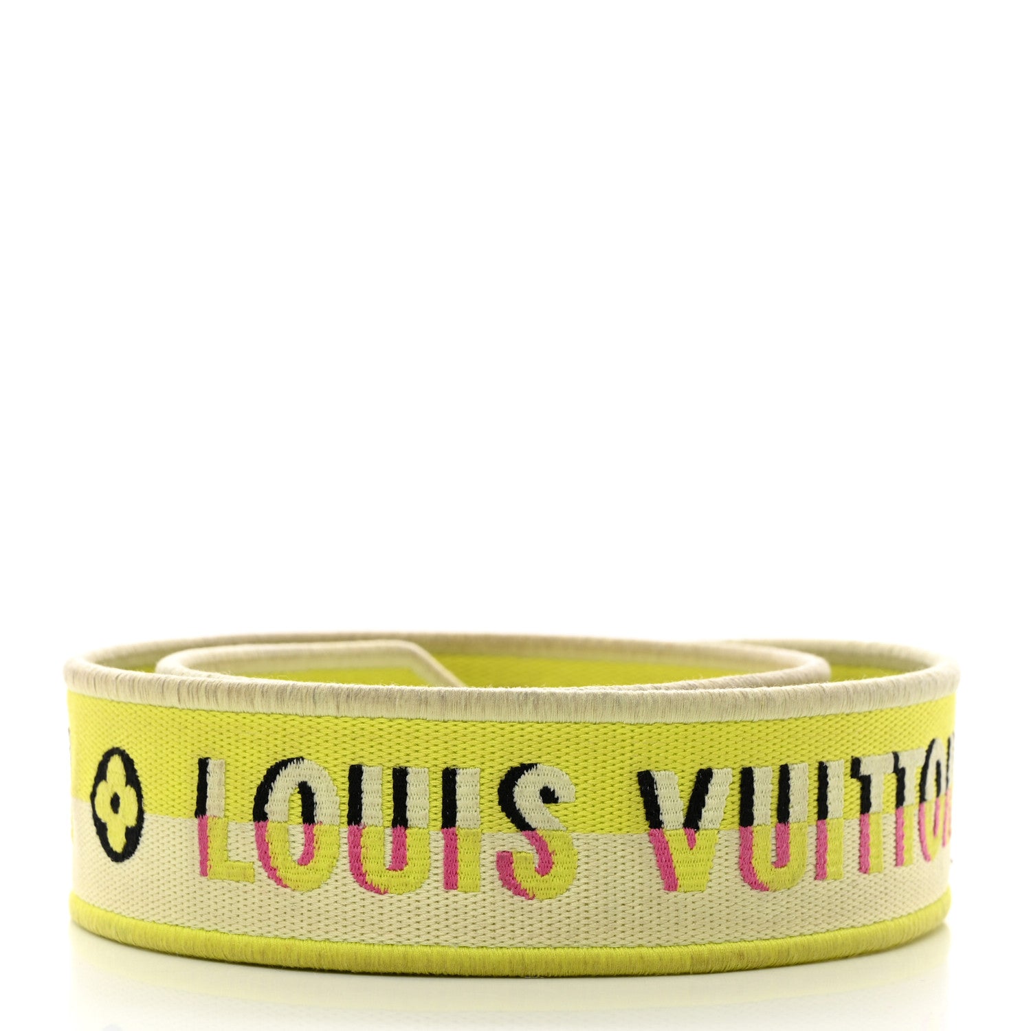 Louis Vuitton Jacquard Alma BB Shoulder Strap Yellow Citron 2 of 4