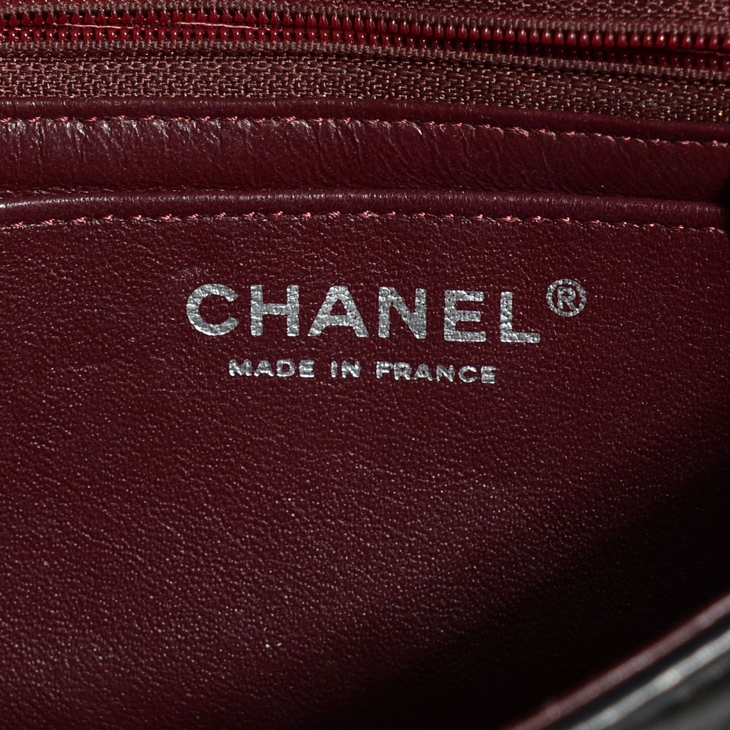 Chanel Lambskin Quilted Mini Square Flap Black 6 of 8