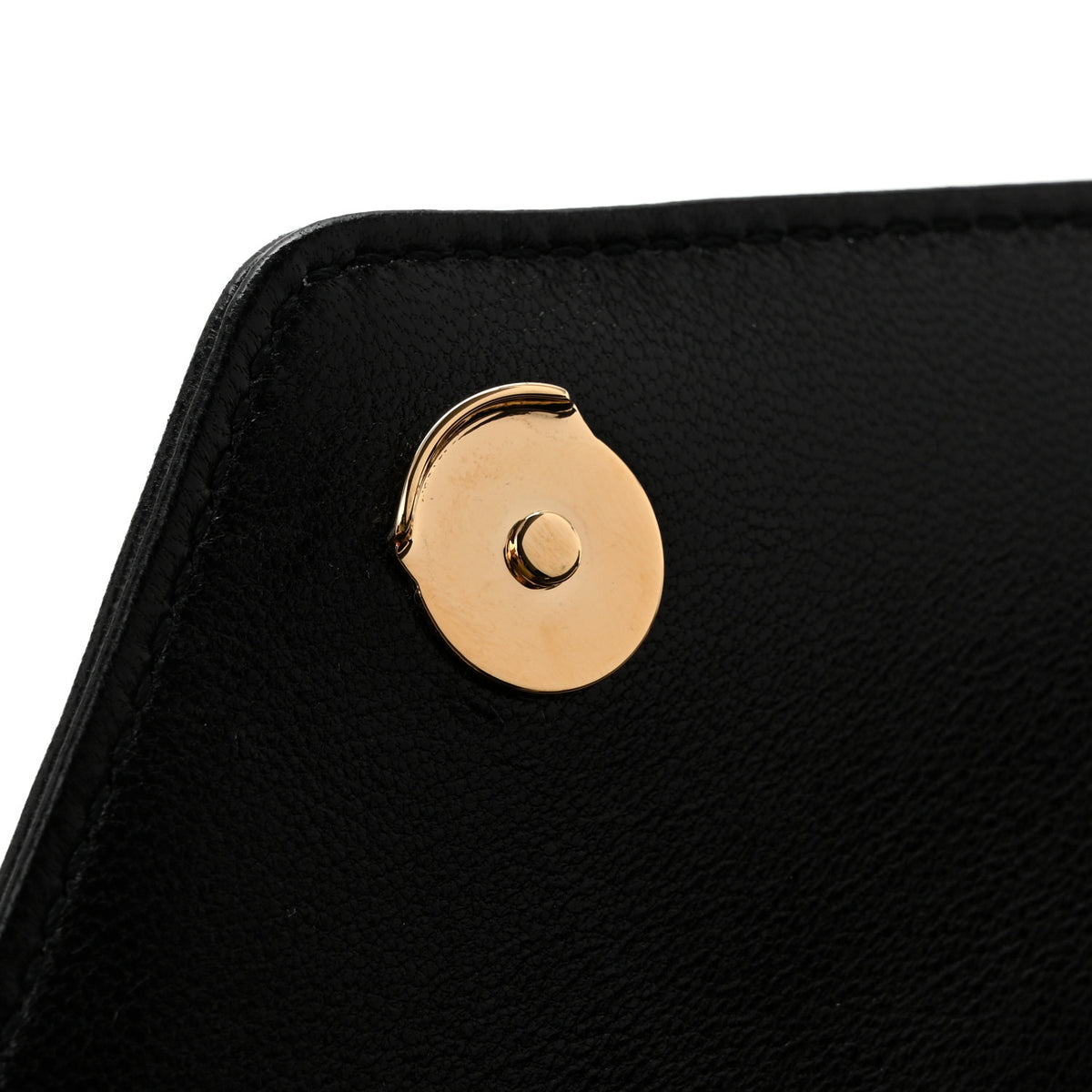 Lambskin Chevron Quilted Mini Loulou Black