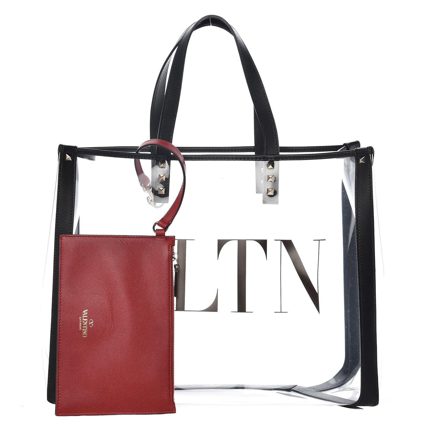 Valentino Garavani Plexy VLTN Shopping Bag Transparent 1 of 13