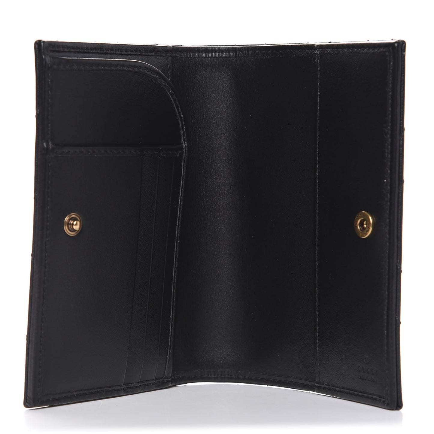 Calfskin Matelasse GG Marmont Passport Case Black