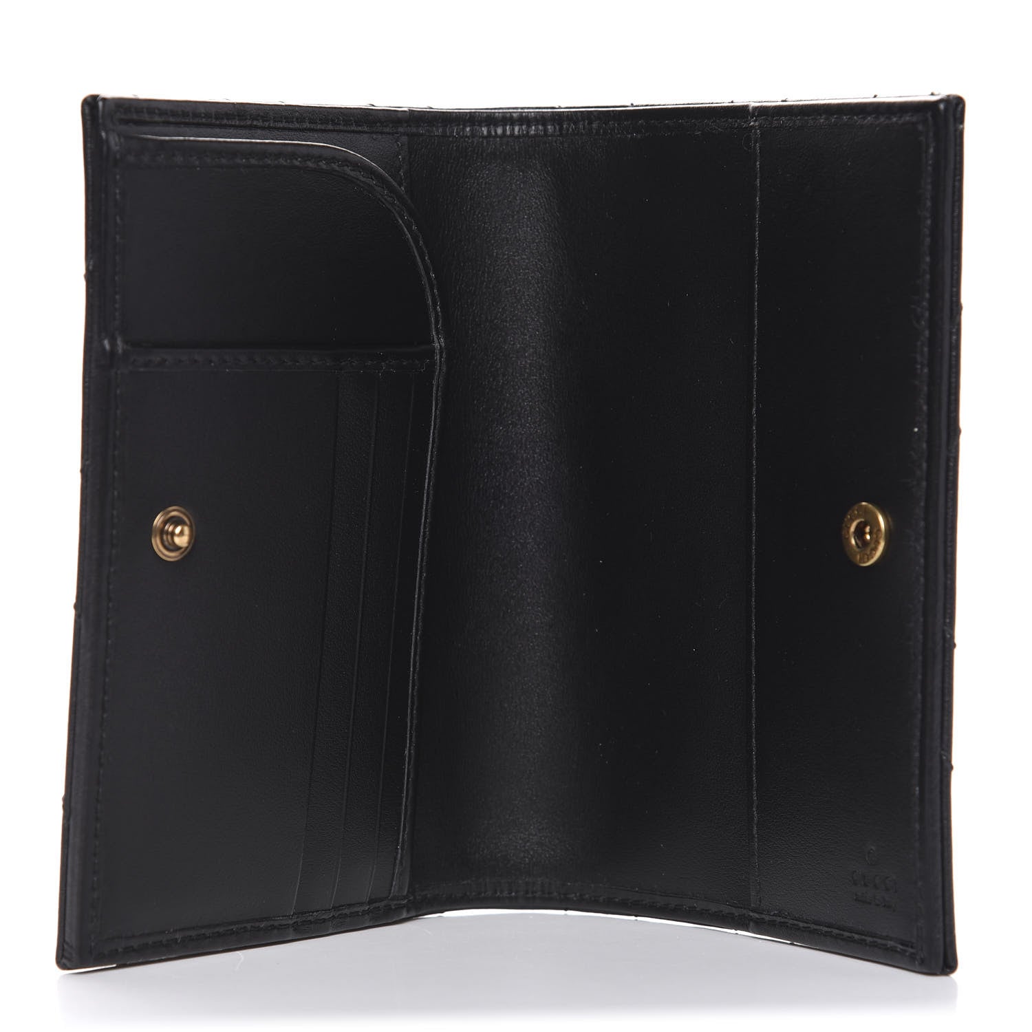 Gucci Calfskin Matelasse GG Marmont Passport Case Black 5 of 8