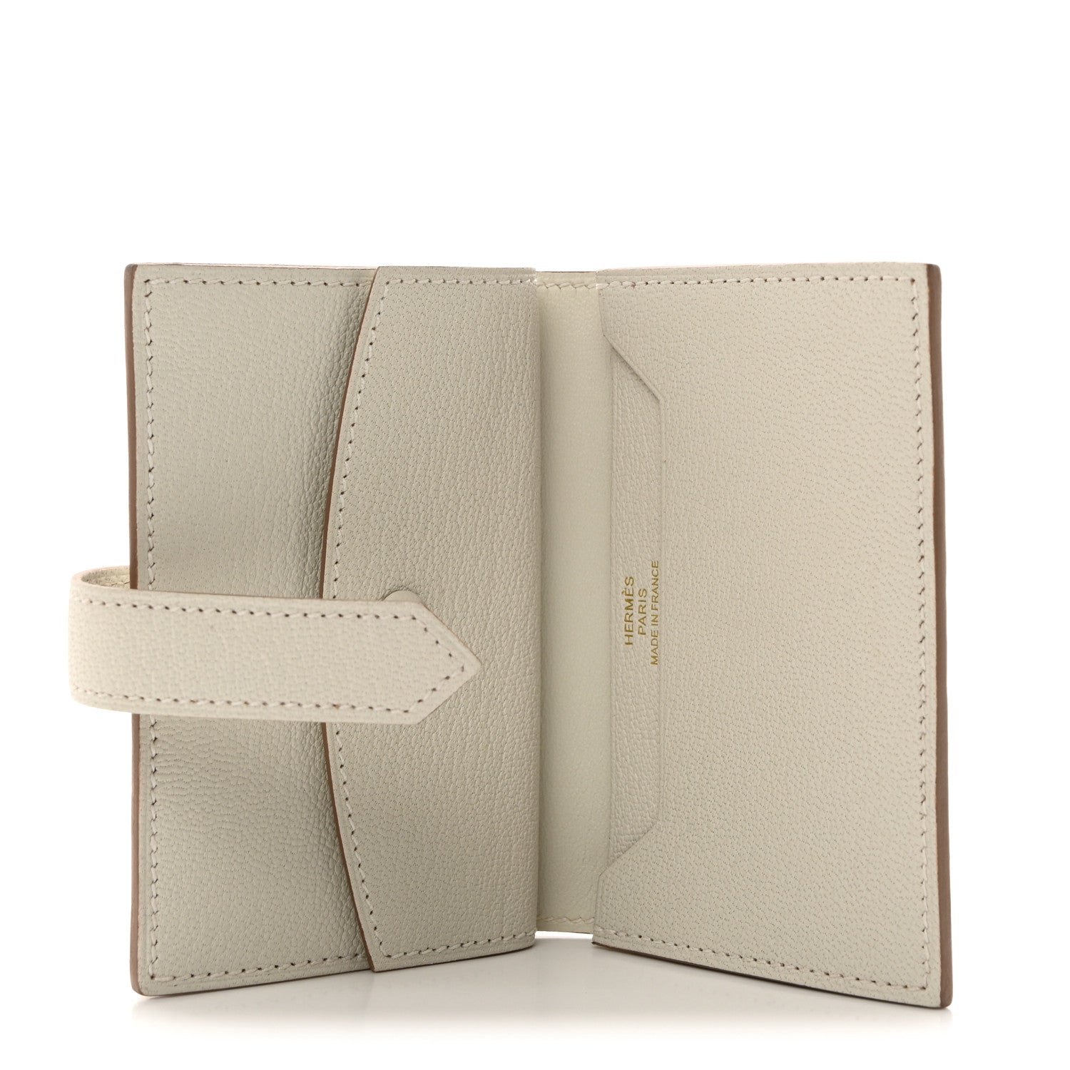 Hermes Chevre Mysore Mini Bearn Wallet Mushroom 5 of 9