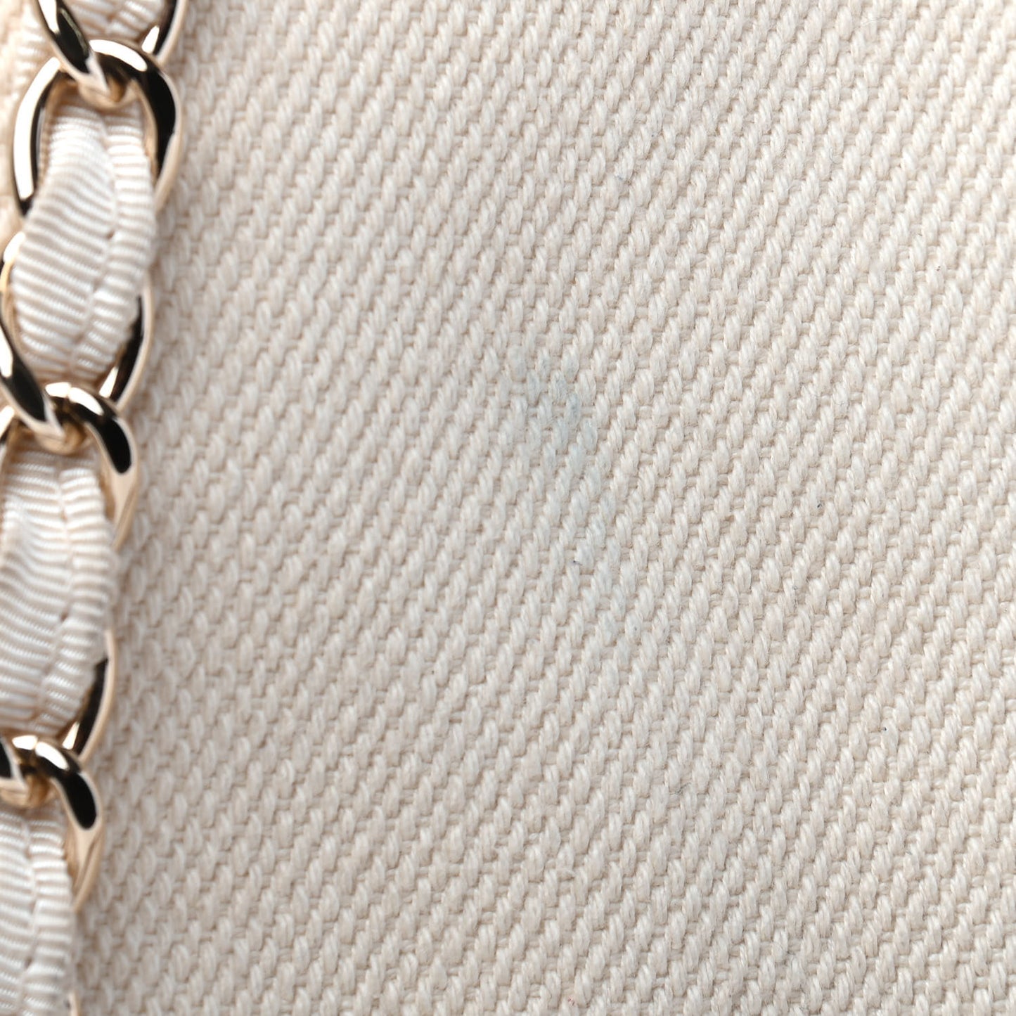Canvas Pearl Medium Deauville Tote Ecru Beige