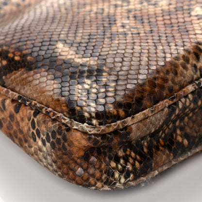 Jimmy Choo Snakeskin Clutch Brown 8 of 10