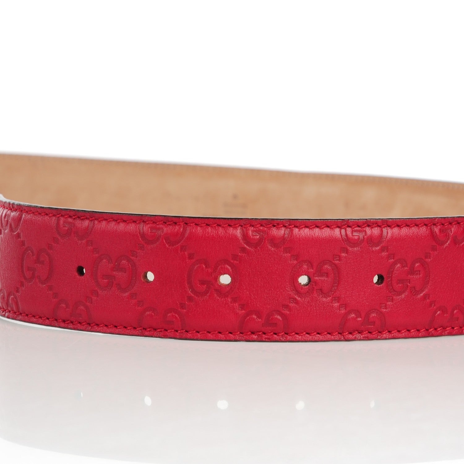 Gucci Guccissima Lovely Heart GG Belt 85 34 Peonia Flower 4 of 6