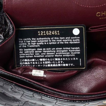 Chanel Crackled Patent Calfskin Puzzle 2.55 Reissue 226 Flap Black 9 of 10