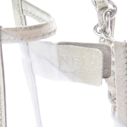 Chanel Lambskin Vinyl Large Naked Flap Silver 6 of 9