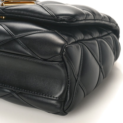 Louis Vuitton Lambskin Malletage Top Handle GO-14 MM Black 8 of 8