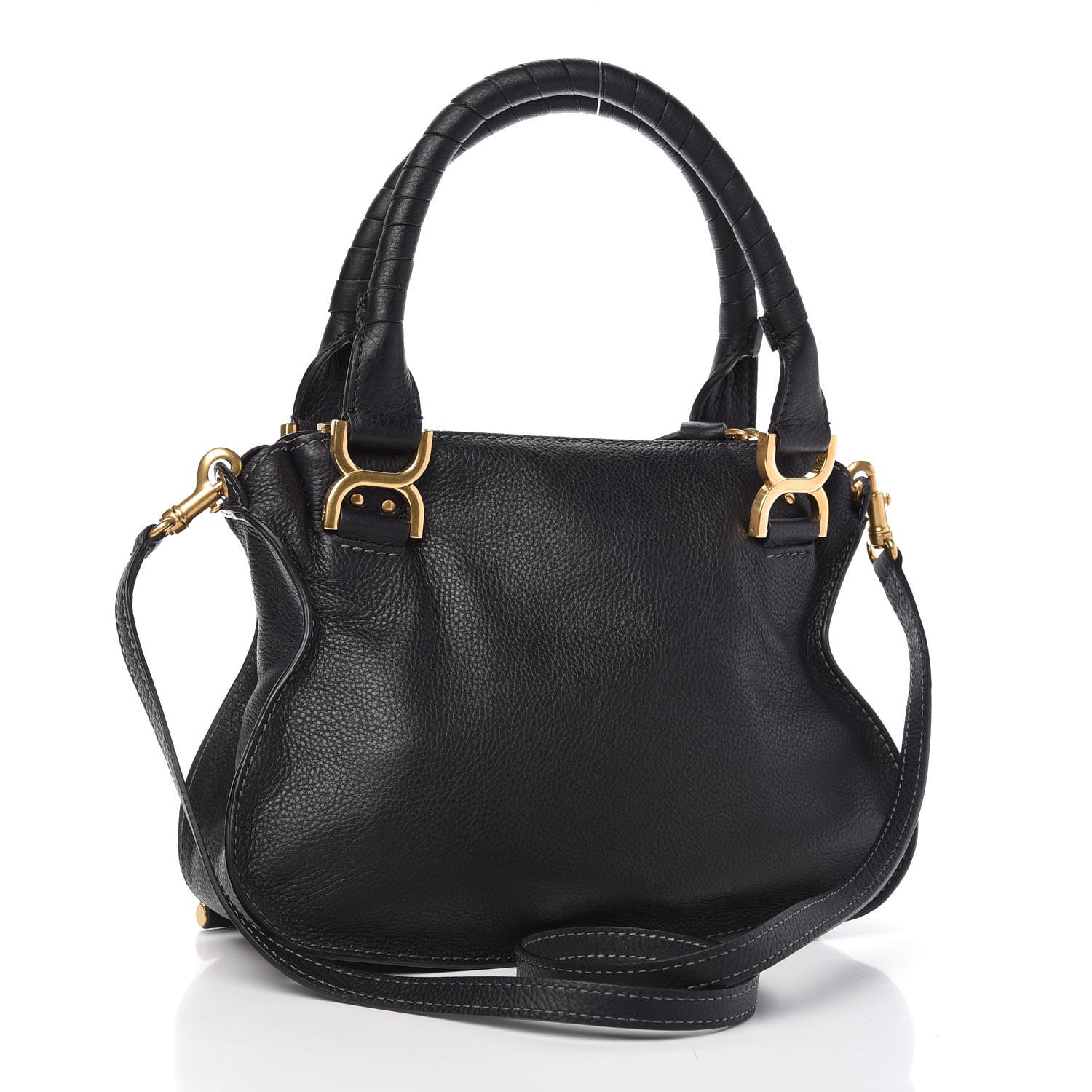 Chloe Calfskin Small Marcie Satchel Black 3 of 10