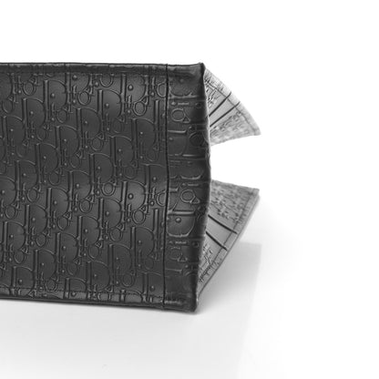 Christian Dior Oblique Calfskin Embossed Book Tote Black 9 of 13