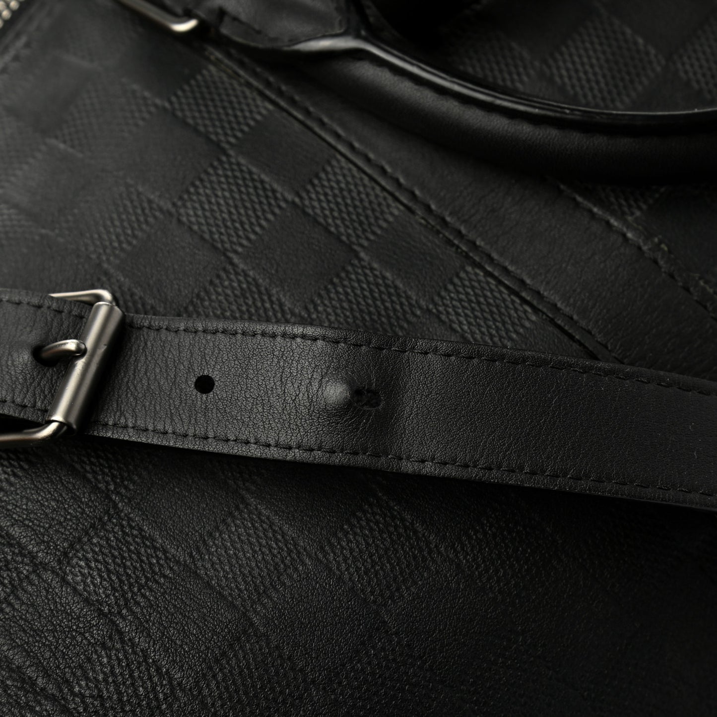 Damier Infini Keepall Bandouliere 55 Onyx