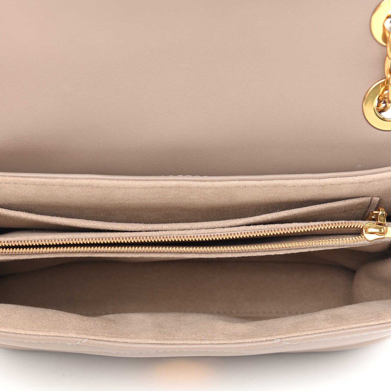 Louis Vuitton Calfskin LV New Wave Chain Bag Taupe 7 of 8