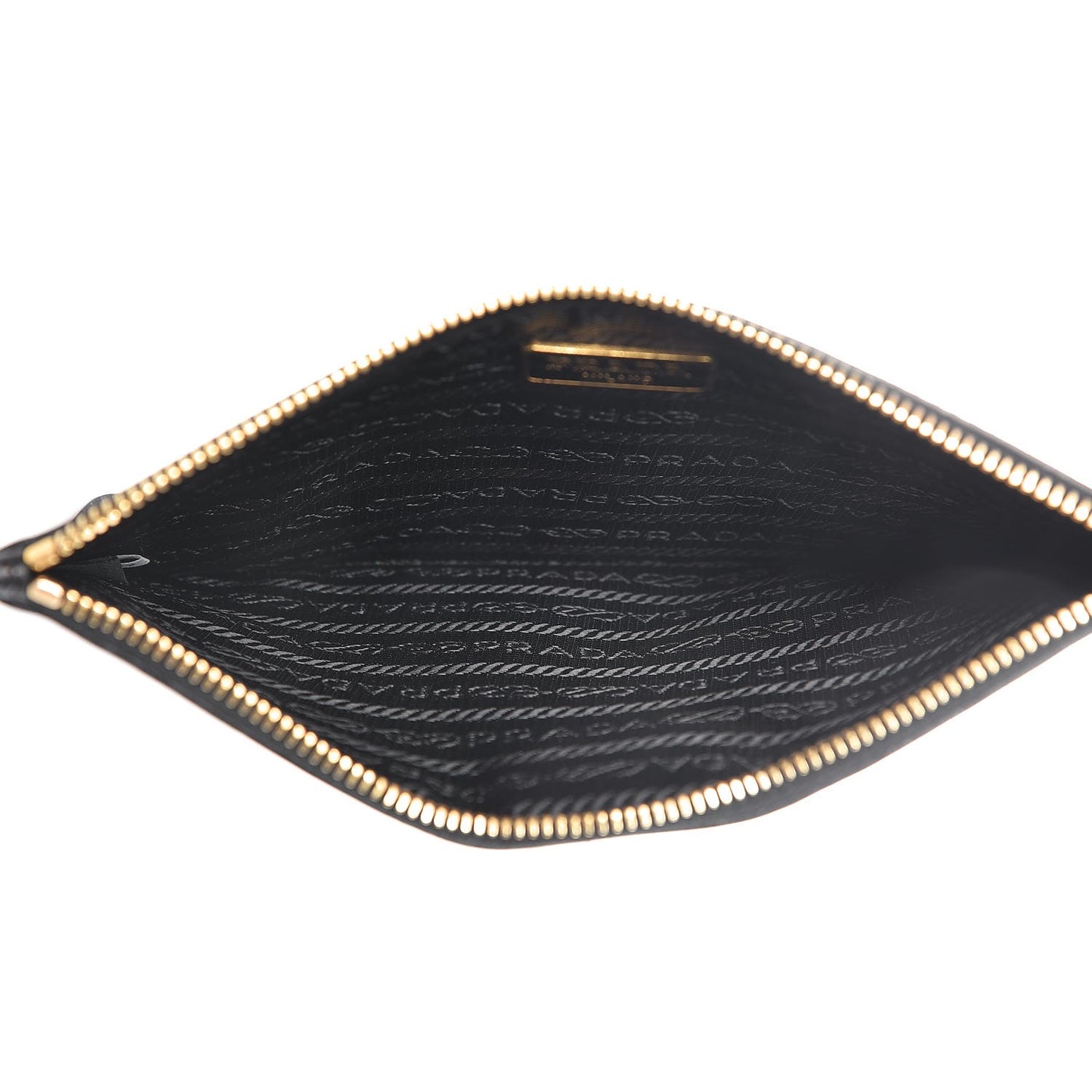 Saffiano Zip Pouch Nero Black