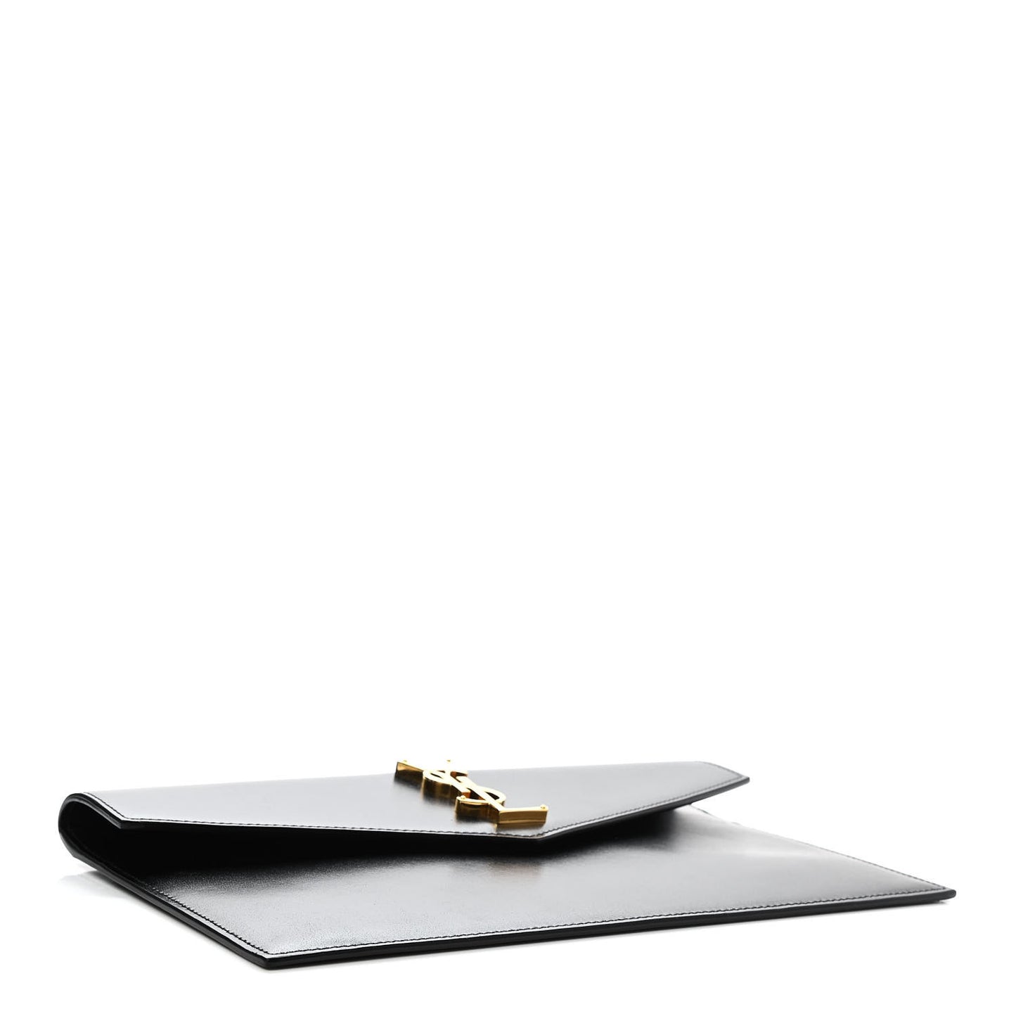 Smooth Shiny Calfskin Monogram Uptown Pouch Black