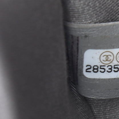 Chanel Shiny Lambskin Quilted Small Chevron Miroir Grey 7 of 13