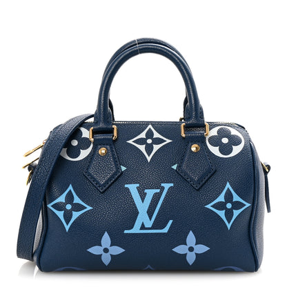 Louis Vuitton Empreinte Monogram Giant Speedy Bandouliere 20 Degrade Blue 1 of 9