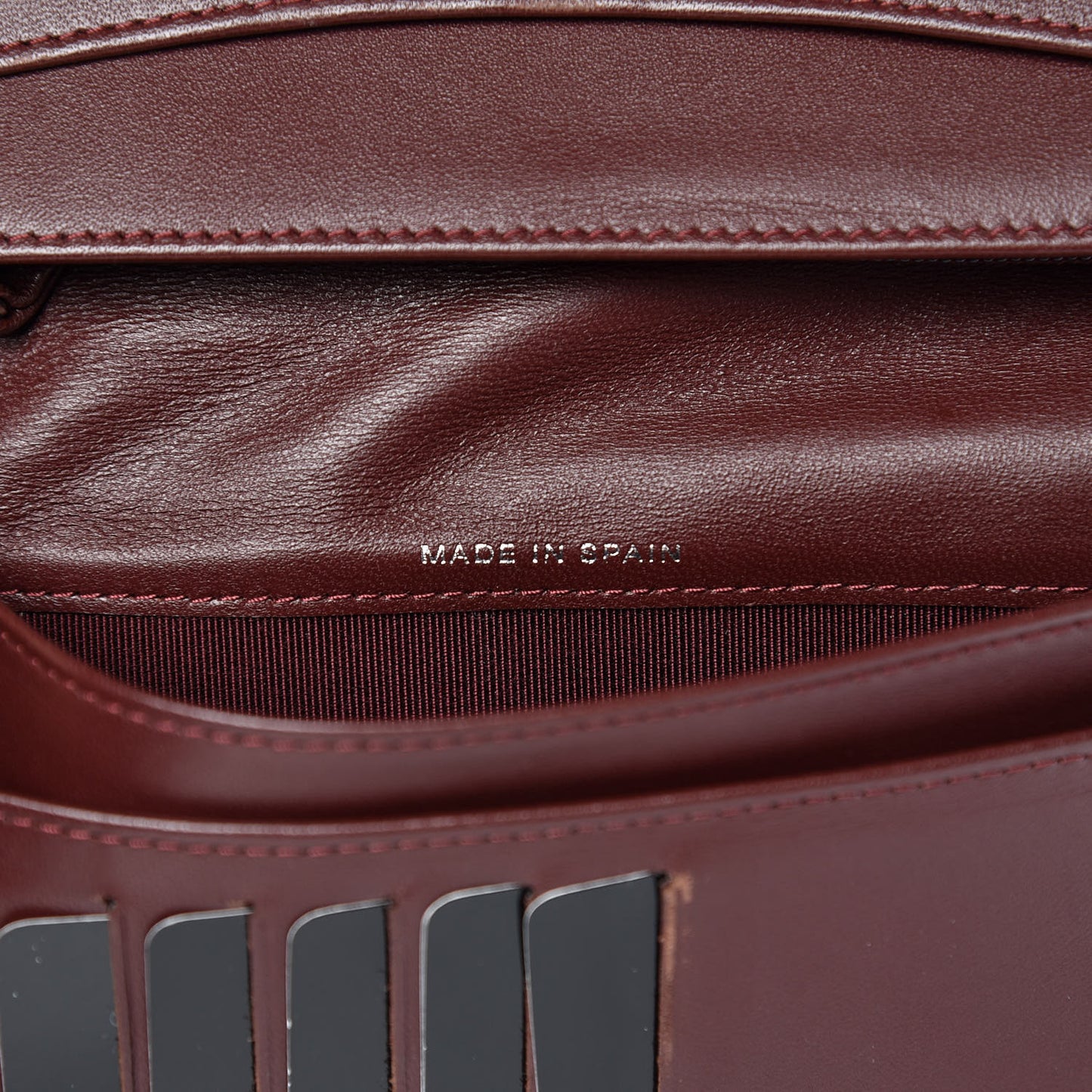 Lambskin Quilted Yen Wallet Black