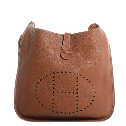 Hermes Taurillon Clemence Evelyne TGM II Gold 1 of 7