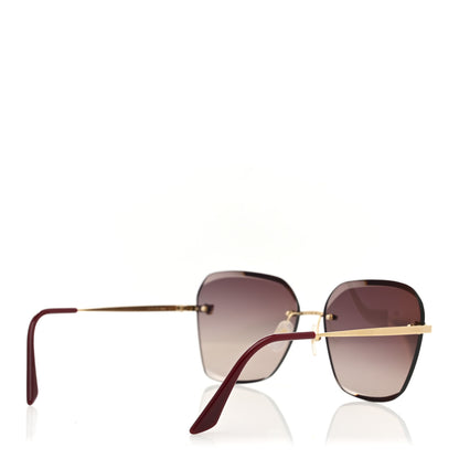 Cartier Metal Panthere De Cartier Sunglasses CT0147S Gold Red 4 of 7