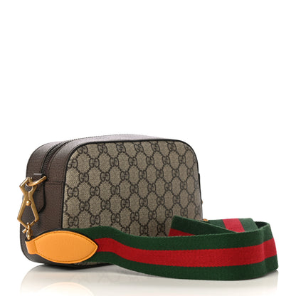 Gucci GG Supreme Monogram Web Neo Vintage Shoulder Bag Beige New Acero Crop 3 of 12