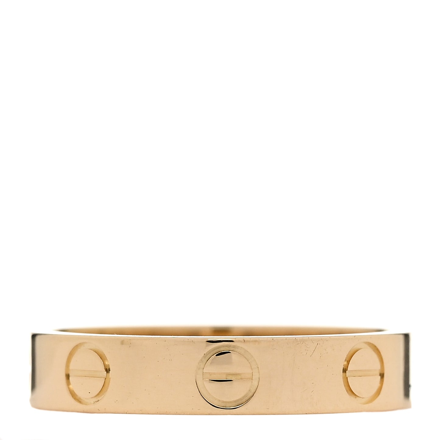 18K Yellow Gold 3.5mm LOVE Wedding Band Ring 50 5.25