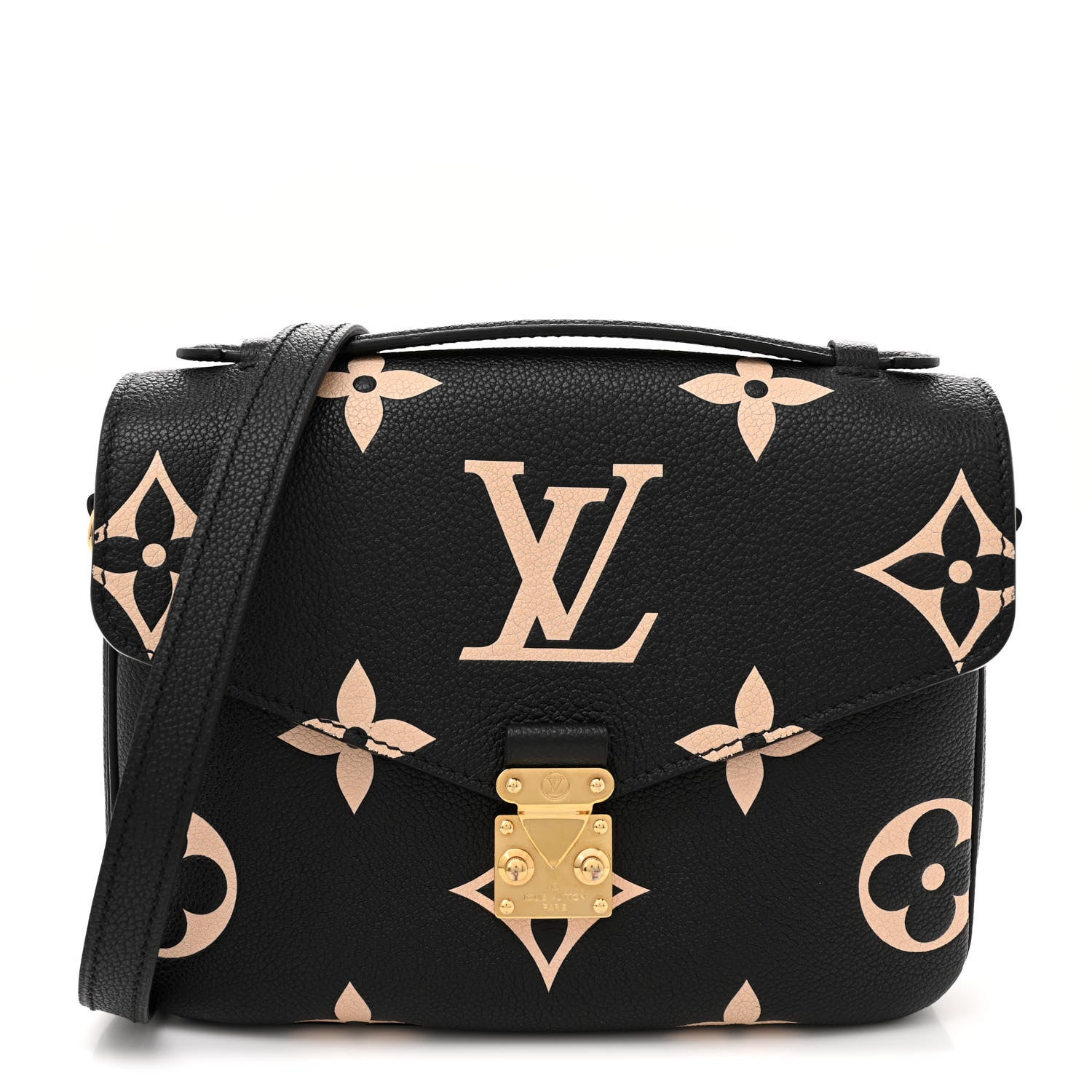 Louis Vuitton Empreinte Monogram Giant Pochette Metis Black Beige 1 of 10