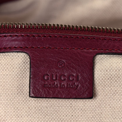 Gucci Soft Calfskin Icon Top Handle Bag Burgundy 7 of 19