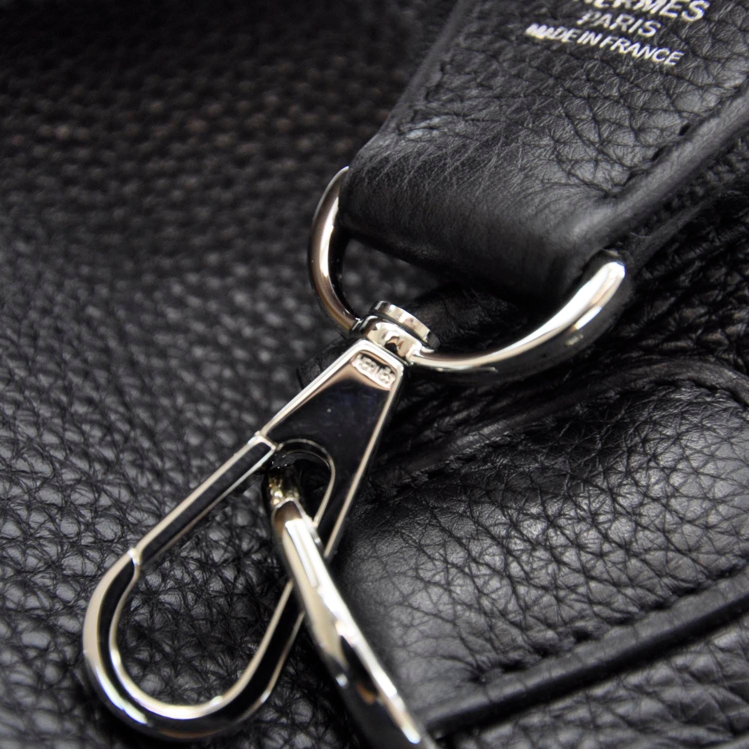 Hermes Taurillon Clemence Evelyne III GM Black 10 of 10