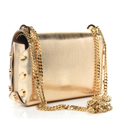 Jimmy Choo Metallic Calfskin Lockett Petite Shoulder Bag Gold 3 of 10