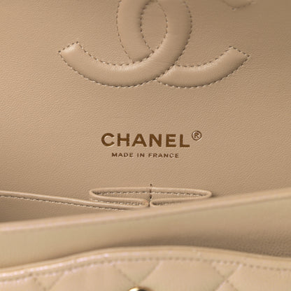 Chanel Iridescent Caviar Quilted Medium Double Flap Dark Beige 6 of 11