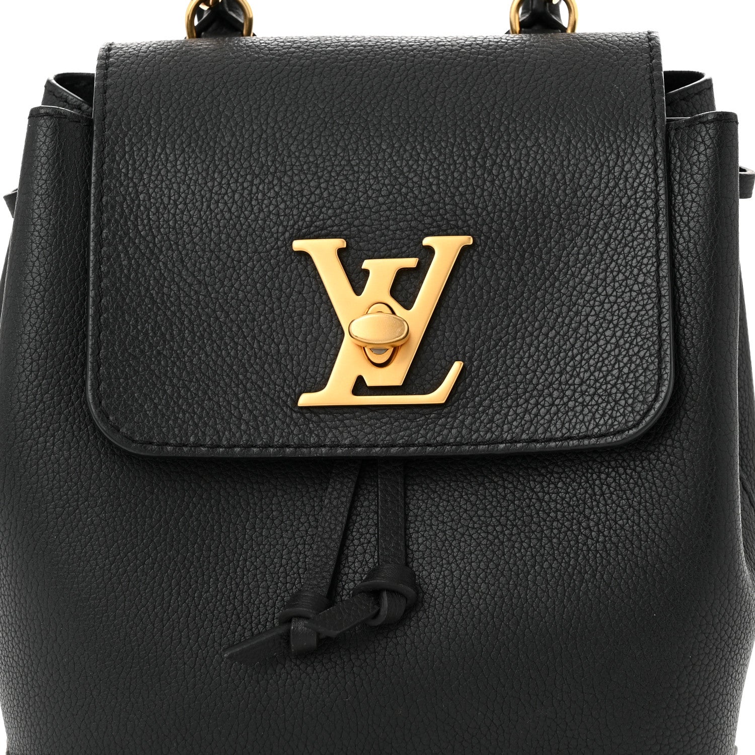 Louis Vuitton Calfskin Lockme Mini Backpack Black 8 of 11