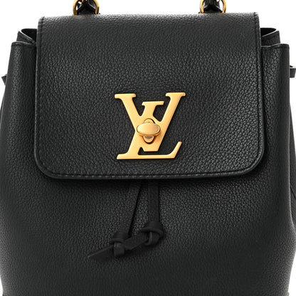 Louis Vuitton Calfskin Lockme Mini Backpack Black 8 of 11