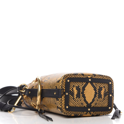 Chloe Python Embossed Calfskin Mini Roy Bucket Bag September Sun 4 of 10