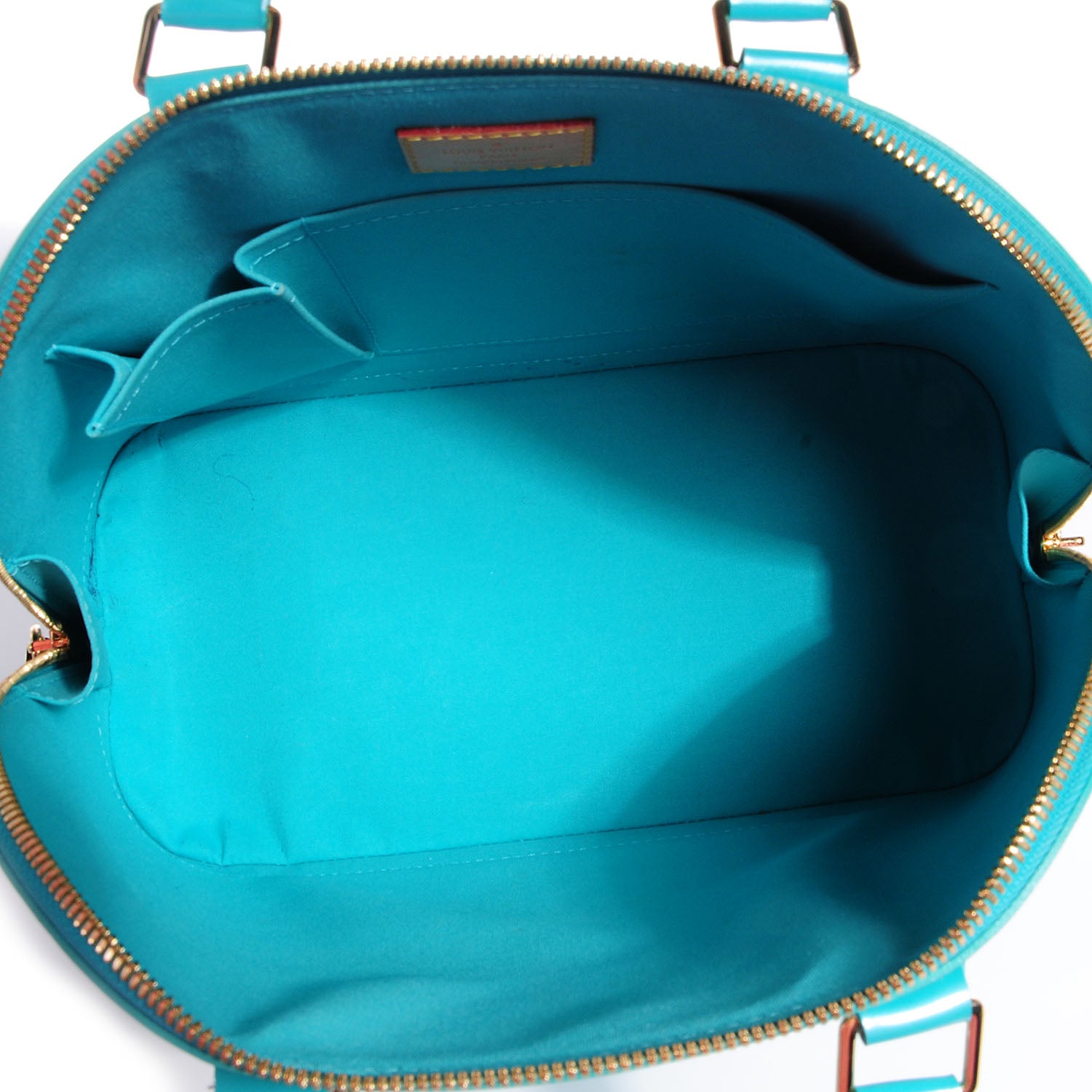 Louis Vuitton Vernis Alma PM Blue Lagon 8 of 15