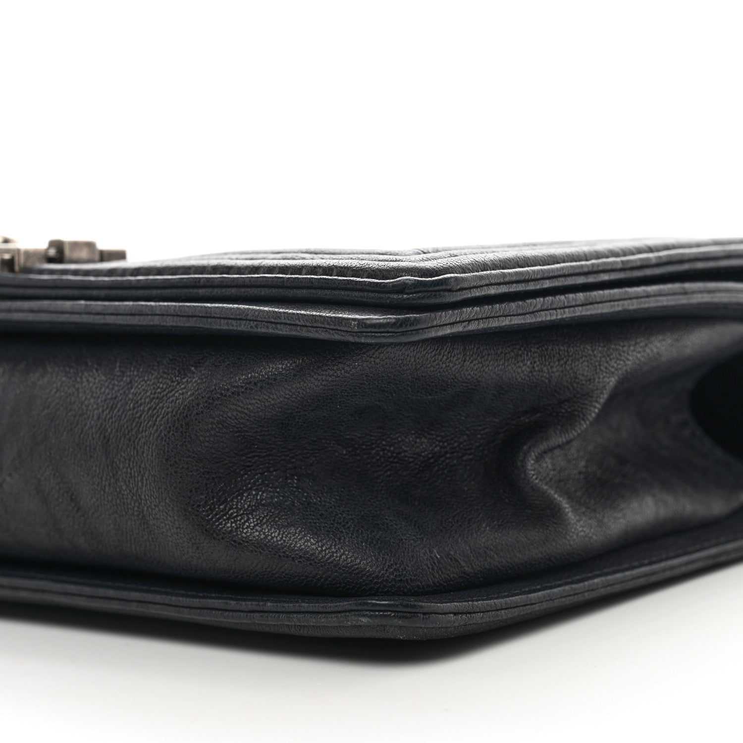 Chanel Crumpled Lambskin New Medium Studded Boy Flap Black 10 of 10