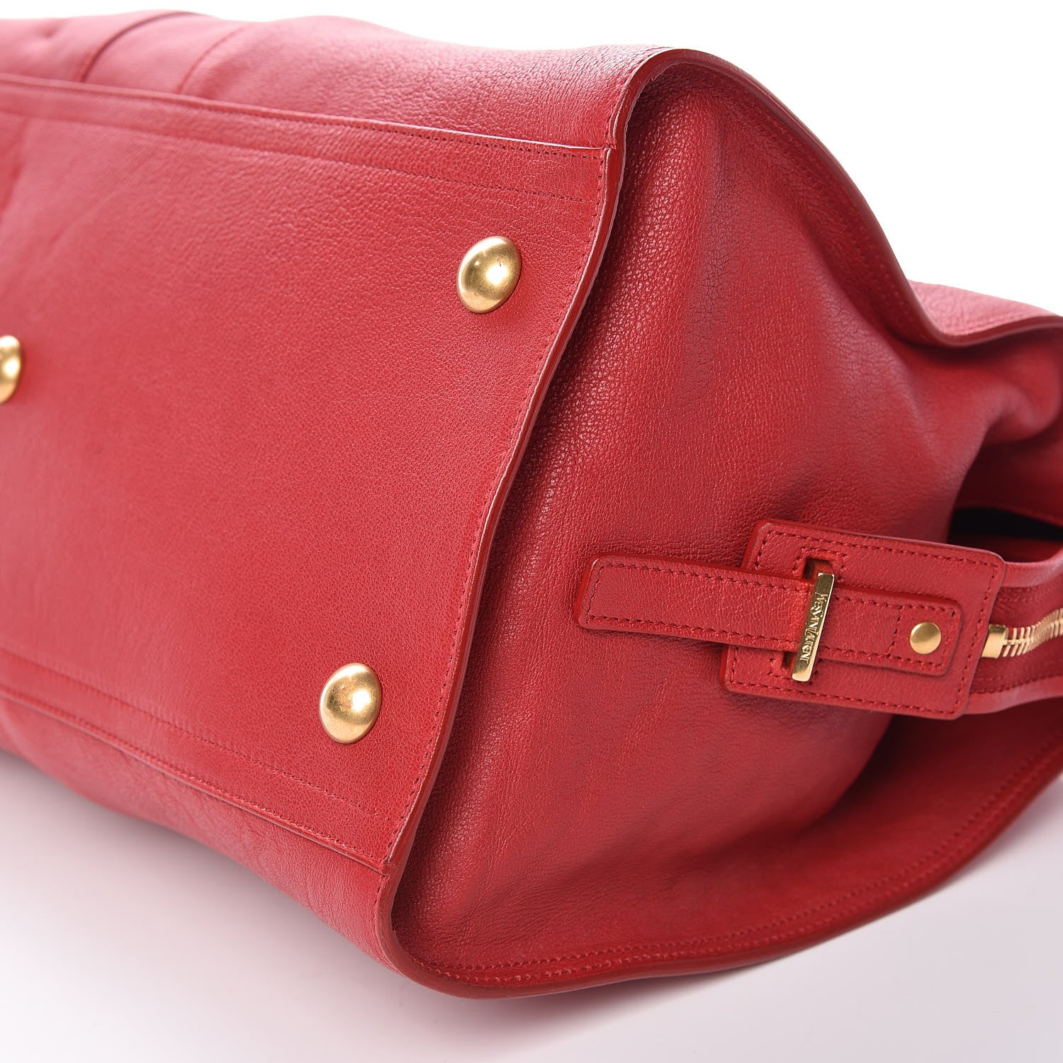 Saint Laurent Sheepskin Medium Cabas ChYc Rouge Orient 6 of 9