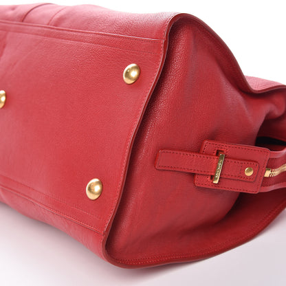 Saint Laurent Sheepskin Medium Cabas ChYc Rouge Orient 6 of 9
