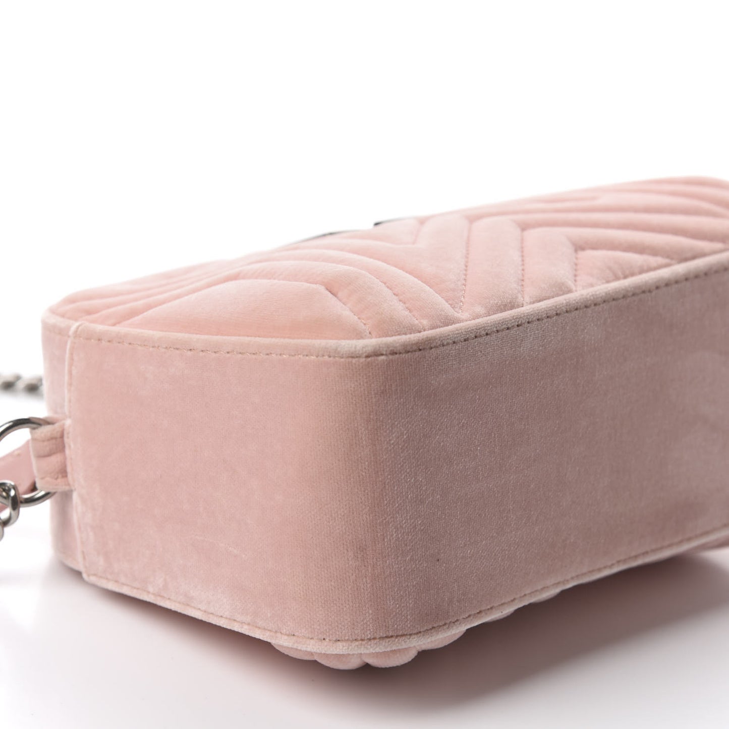 Velvet Star Patch Shoulder Bag Pink