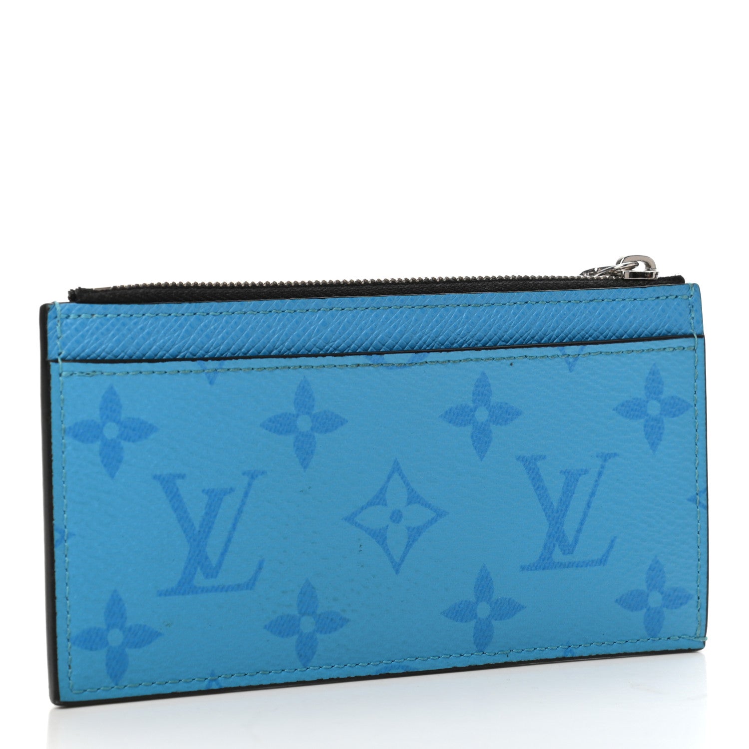 Louis Vuitton Taigarama Coin Card Holder Blue Lagoon 2 of 5
