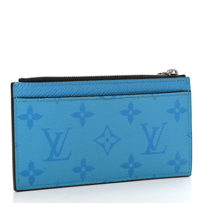 Louis Vuitton Taigarama Coin Card Holder Blue Lagoon 2 of 5